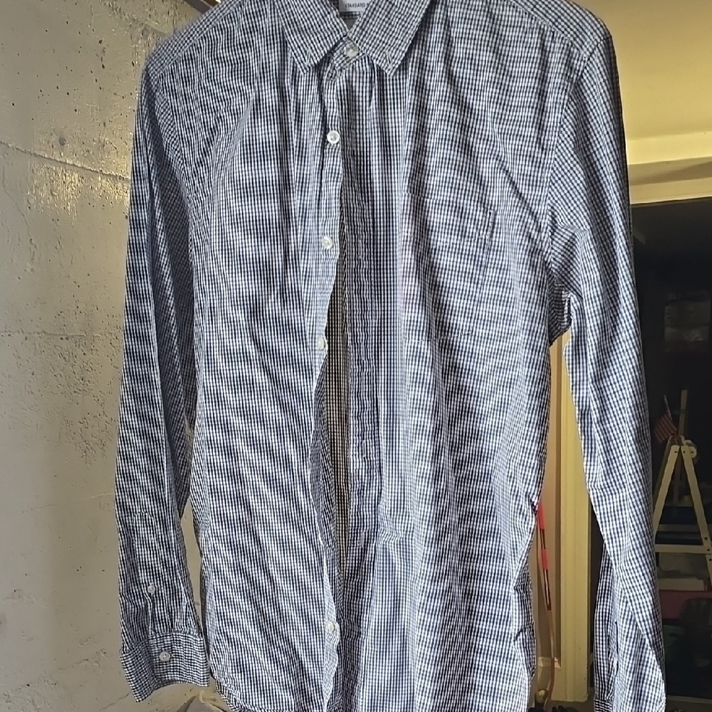 Gap L Men's Blue Checkered Shirt